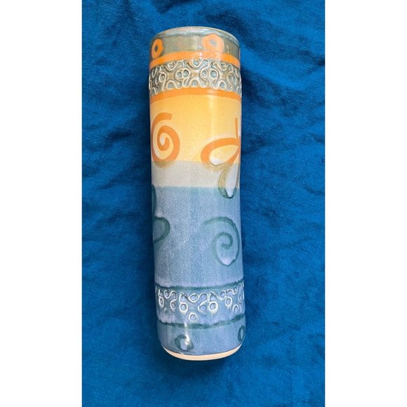 Hawksbill Pottery Scott Supraner Art Signed Dragonfly Fish Gecko Platter Dish - Picture 2 of 12